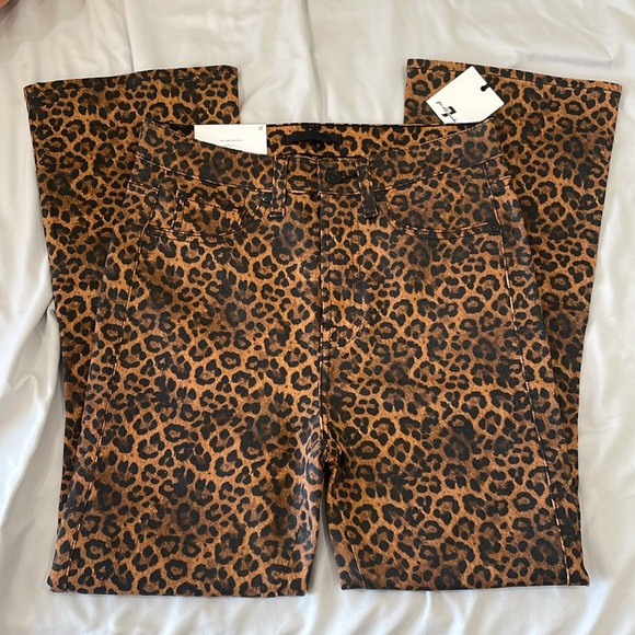 7 For All Mankind Leopard Pants - Picture 2 of 5
